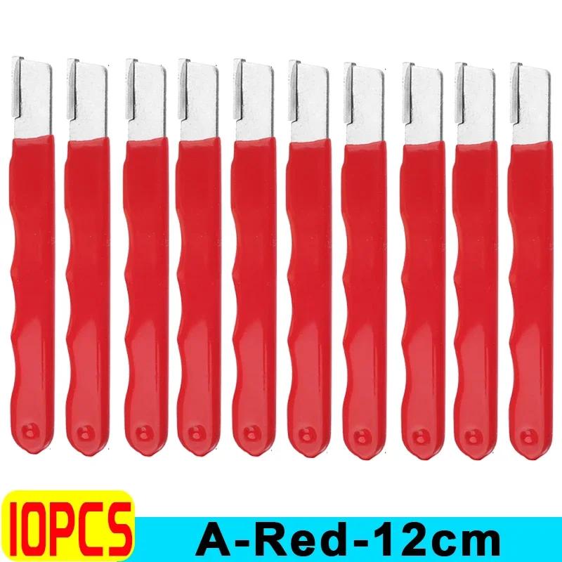 1/10pcs Knife Sharpener Alloy Steel Scissors Manual Quick Grinding Sharpeners with Non-Slip Handle Outdoor Portable Scraper Tool