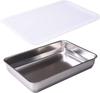 Ernest Square Tray with 33 X 22 Stainless Dishwasher Makes Cooking Made In Lid, Deep, Cm, Compact, 1/1 Size, Steel, Safe, Efficient, Tsubame-Sanjo,