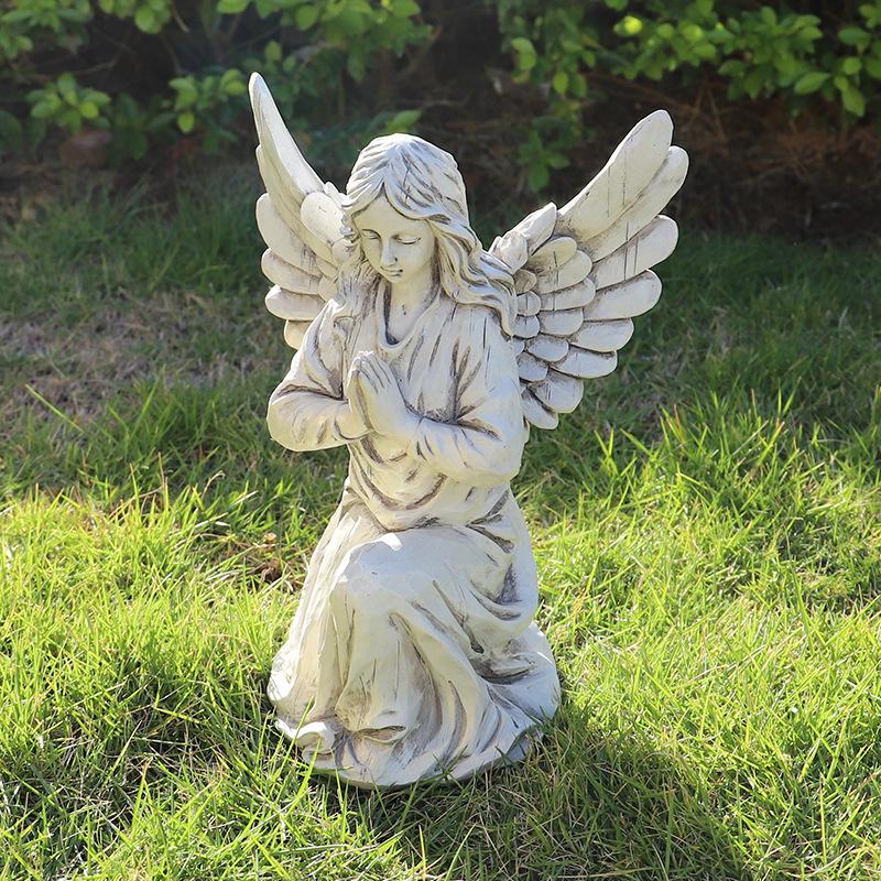 Garden Decoration Ornament Creative Soft Decoration Religious Angel Nordic Resin Crafts Gift