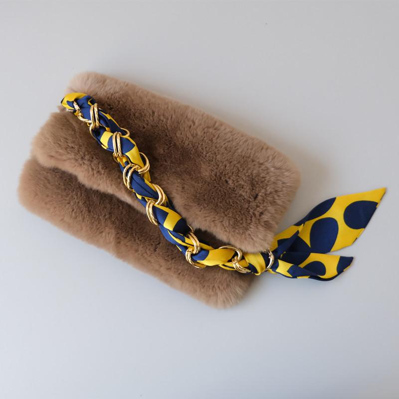 Neue Mode Frühling Sommer Frau Handtasche Zubehör Teil Ketten Abnehmbare Ersatz Red Dot Seide Scarve Strap Frauen DIY Kette