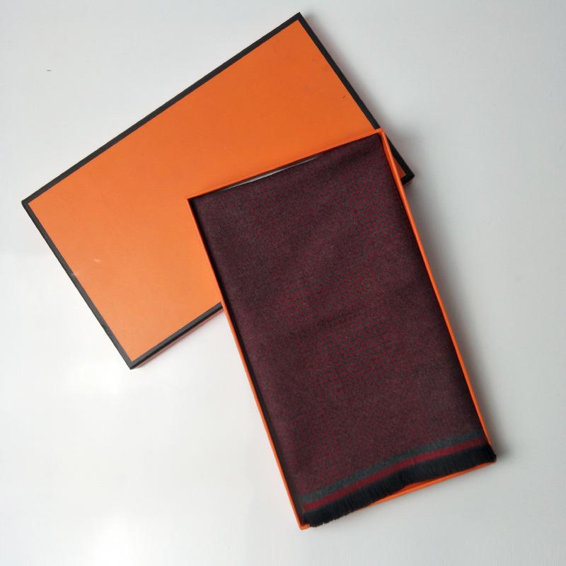 2019 Winter New Model, Imitation Cashmere Men's Scarf, Long Jacquard Horse Brand Double-sided Warm and Cold-proof