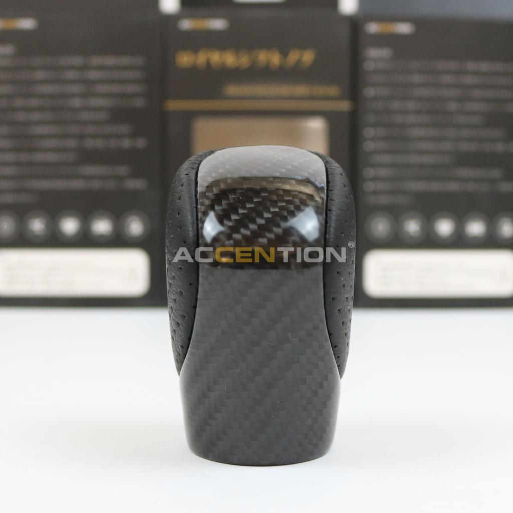 Black Leather Blue Carbon Fiber Gear Shift Knob For Toyota Lexus ES GS-450H GX IS-300 NX-300H RC-300 RX-350 2015-