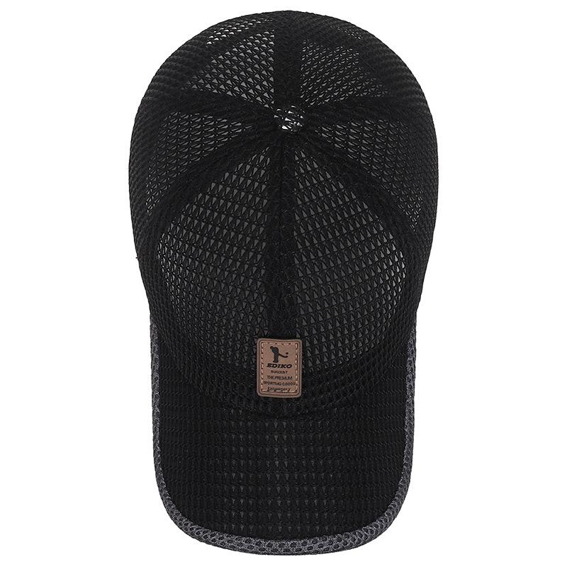 Men's Summer Mesh Baseball Cap - Breathable Sun Protection for Outdoor Travel and Fishing