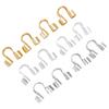 Gold-Plated Copper Wire Clamp U-Shaped Horseshoe Buckle for DIY Jewelry Accessories