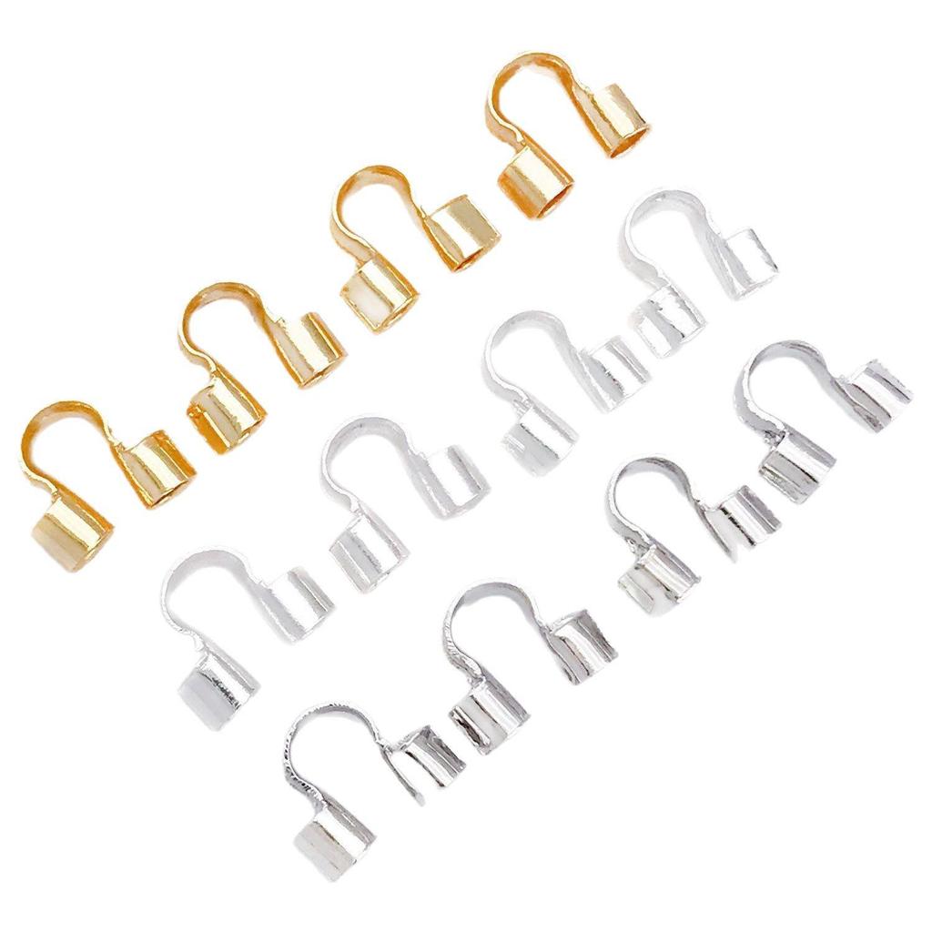 Gold-Plated Copper Wire Clamp U-Shaped Horseshoe Buckle for DIY Jewelry Accessories