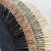 1pc Jute Placemat Linen Ins Wind Simple Fringe Christmas Round Table Mat Environmental Protection Heat Insulation Non-slip Mat