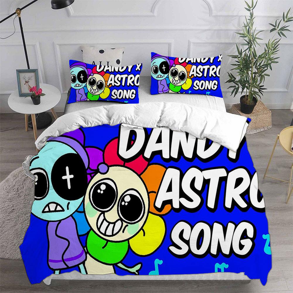 Dandy's World Bedding Set Game 3D Printed Duvet Cover Set With Pillowcases Boy Girl Teens Kids Birthday Gift Soft Bedclothes