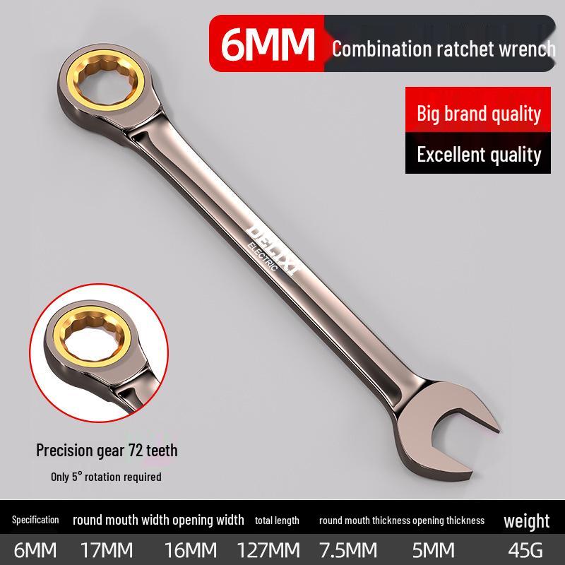 13-Piece Dual-Use Quick Ratchet Wrench Set with Automatic Torx Open-End