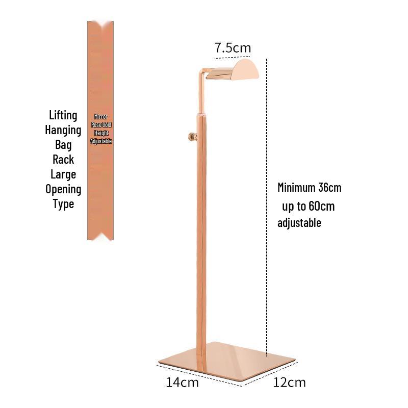Stainless Steel Adjustable Multi-functional Bag Display Stand for Clothing Stores - 2025 New Style