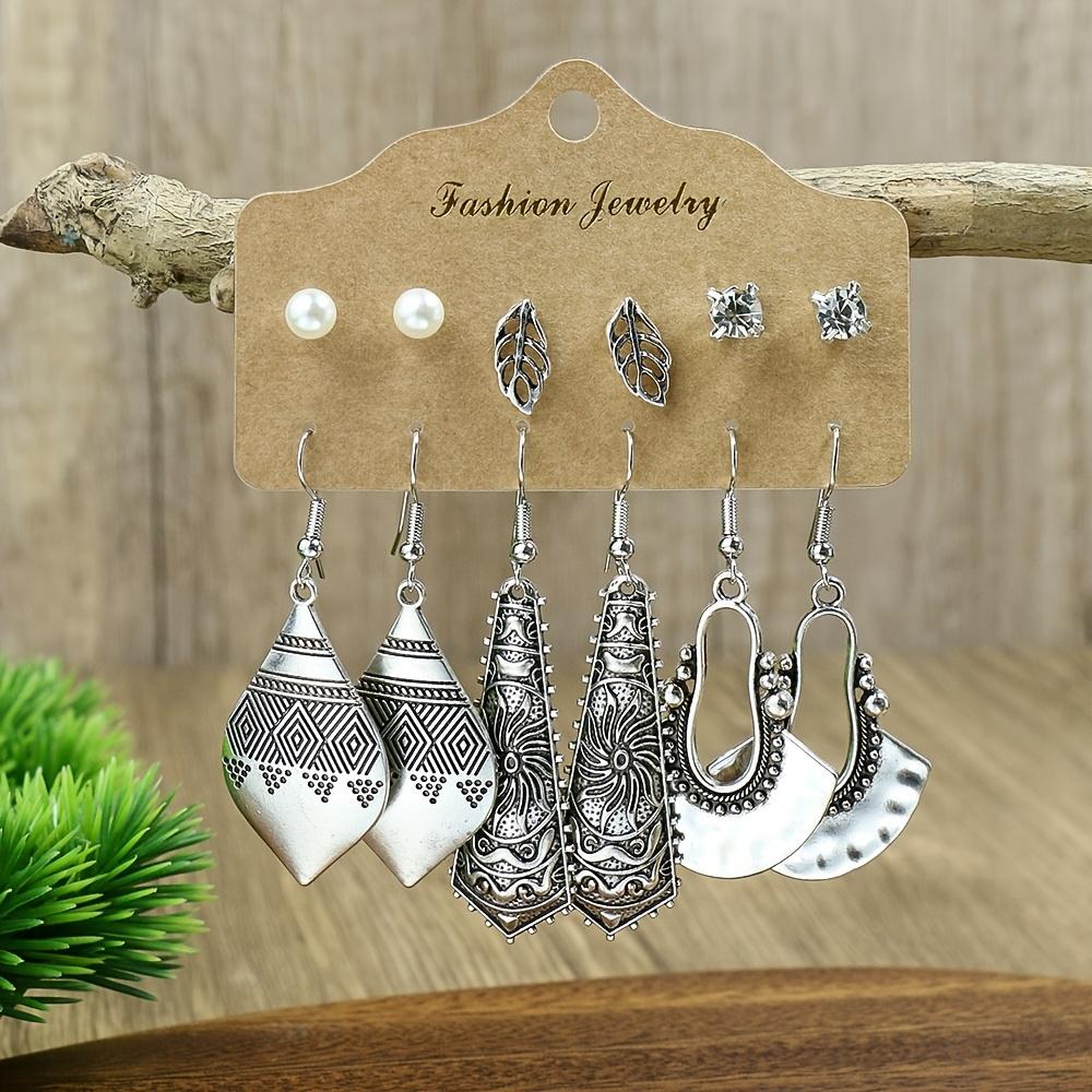 Bohemian Fashion Earring Sets For Women Irregular Geometric Shape Leaf Shell Decoration Gifts Wedding