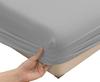 Jersey Fitted Sheet 160x200 Light Gray