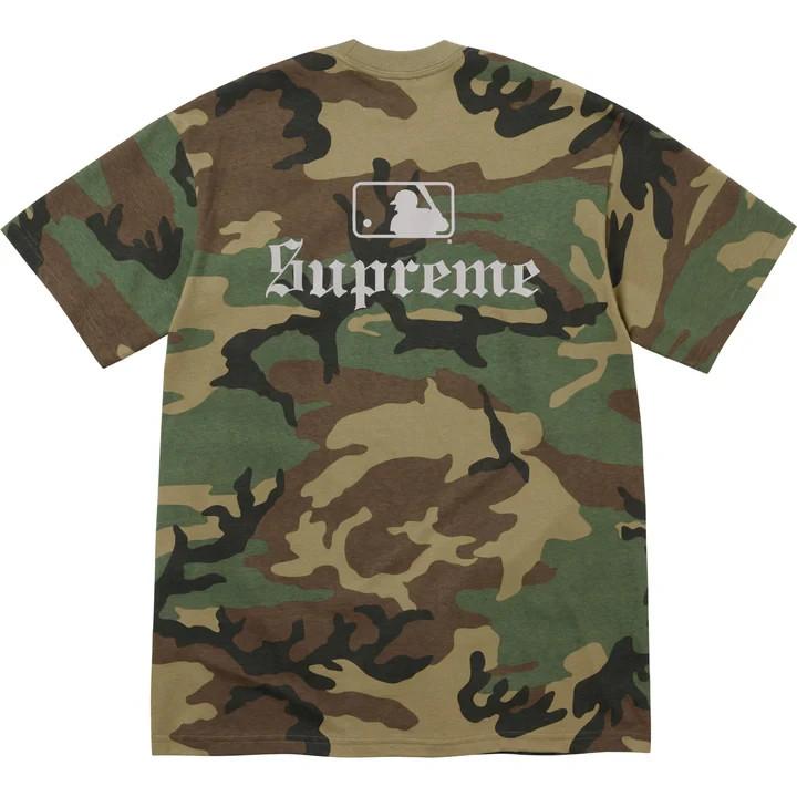 Supreme MLB Teams Tee NY Woodland Camo