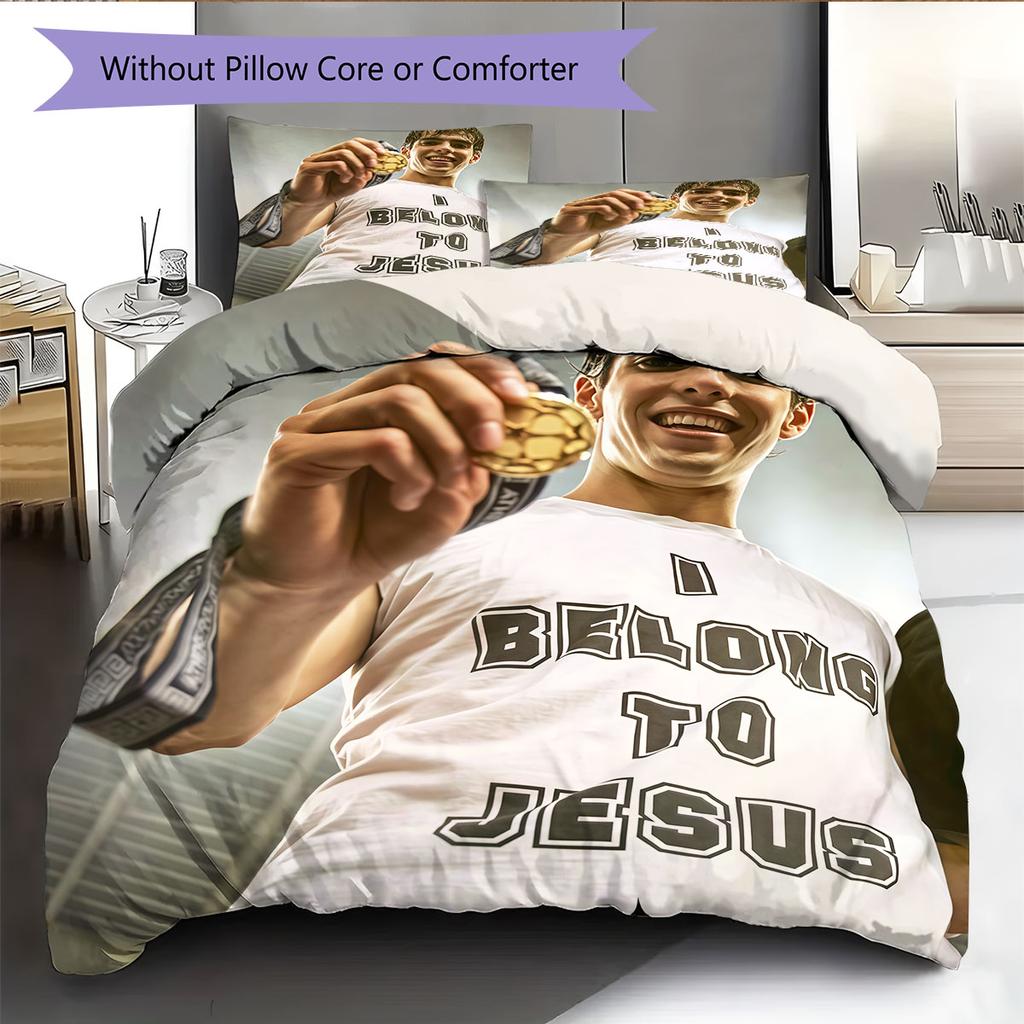 Kaká Pattern Bedding Home Decoration Birthday Gift (1 * duvet cover + 2 * pillowcase, without core),fan merchandise.