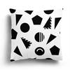 Nordic black and white simple geometric print pillow case home decoration bedroom room living room sofa cushion cover 45x45cm