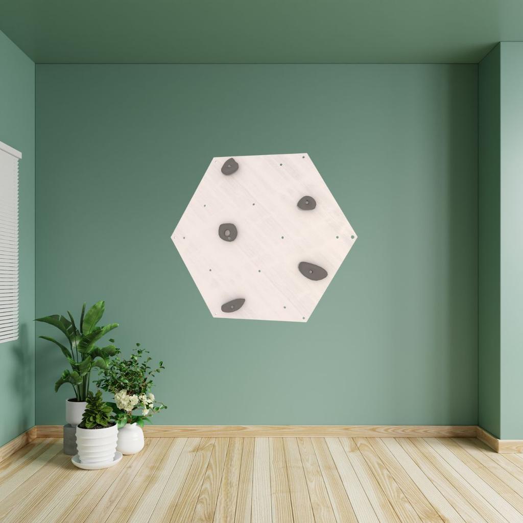 Climbing Wall Cube 1 White - Gray Grips