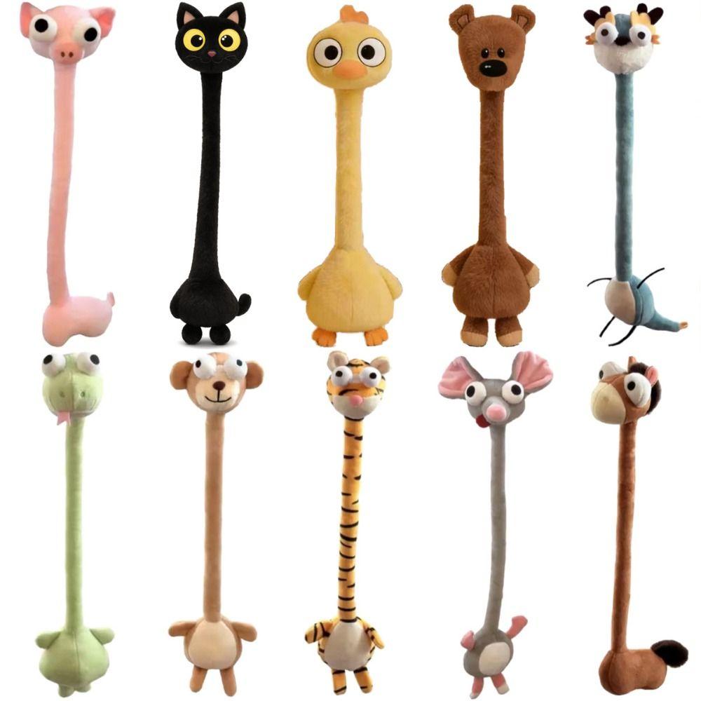 Cartoon Animal Long Neck Animal Multicolor Piggy Cat Chicken Bear Hanging Knot Hanging Dragon Frog Monkey Tiger Bag Pendant