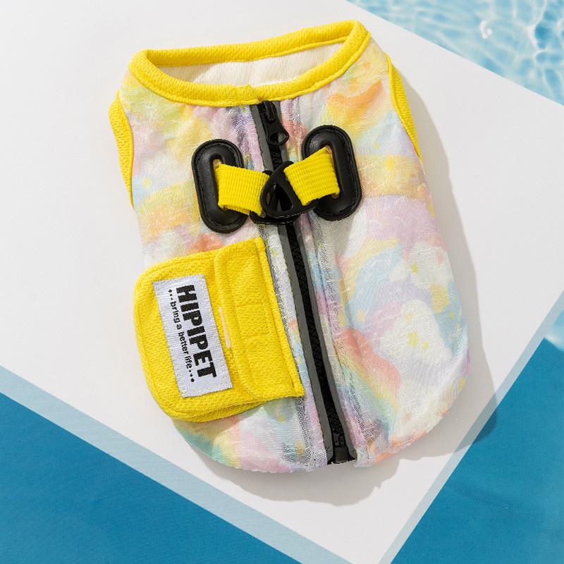 

Summer dog clothes cooling clothes cool clothes teddy bear cold feeling sunscreen clothes two feet vest pet clothes XS (recommended weight 3-2.5 kg)