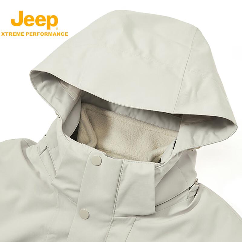 Jeep Unisex 3-in-1 Outdoor Jacket with Detachable Liner