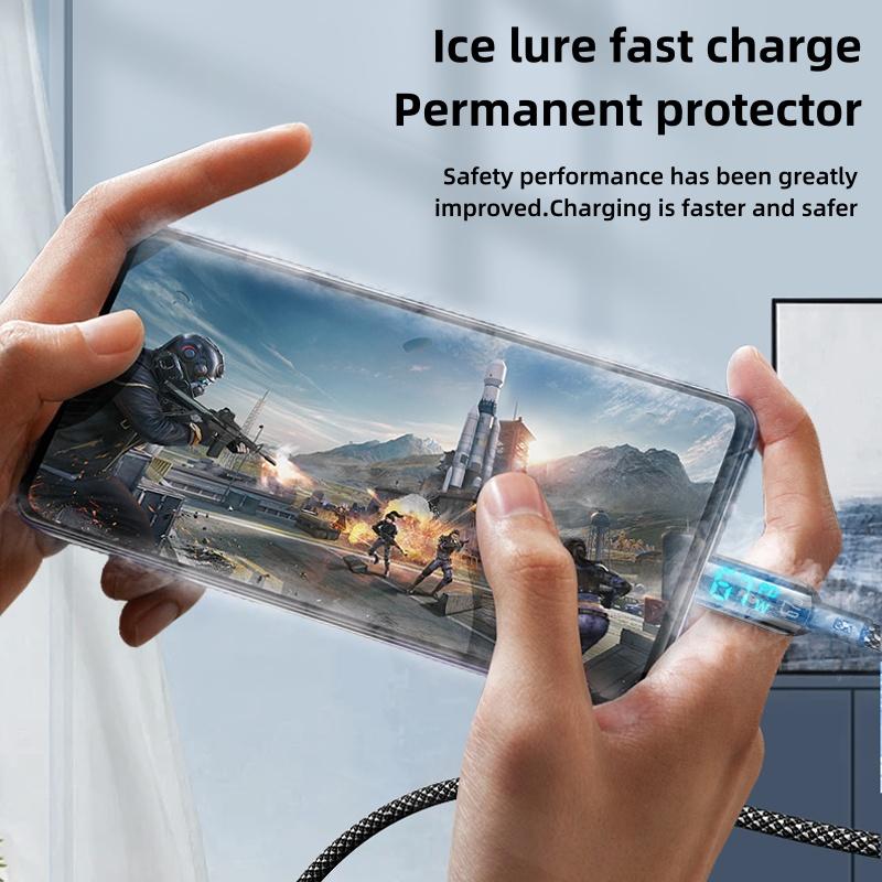 100W PD Fast Charging Data Cable Type C USB Cable For iPhone 16 15 Pro Huawei Xiaomi Samsung USB C Mobile Phone Data Cable Wire Cord