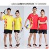 Speedy Summer Match Training Suit Set: Men's & Women's Short Sleeve Table Tennis, Tennis, & Badminton Jerseys