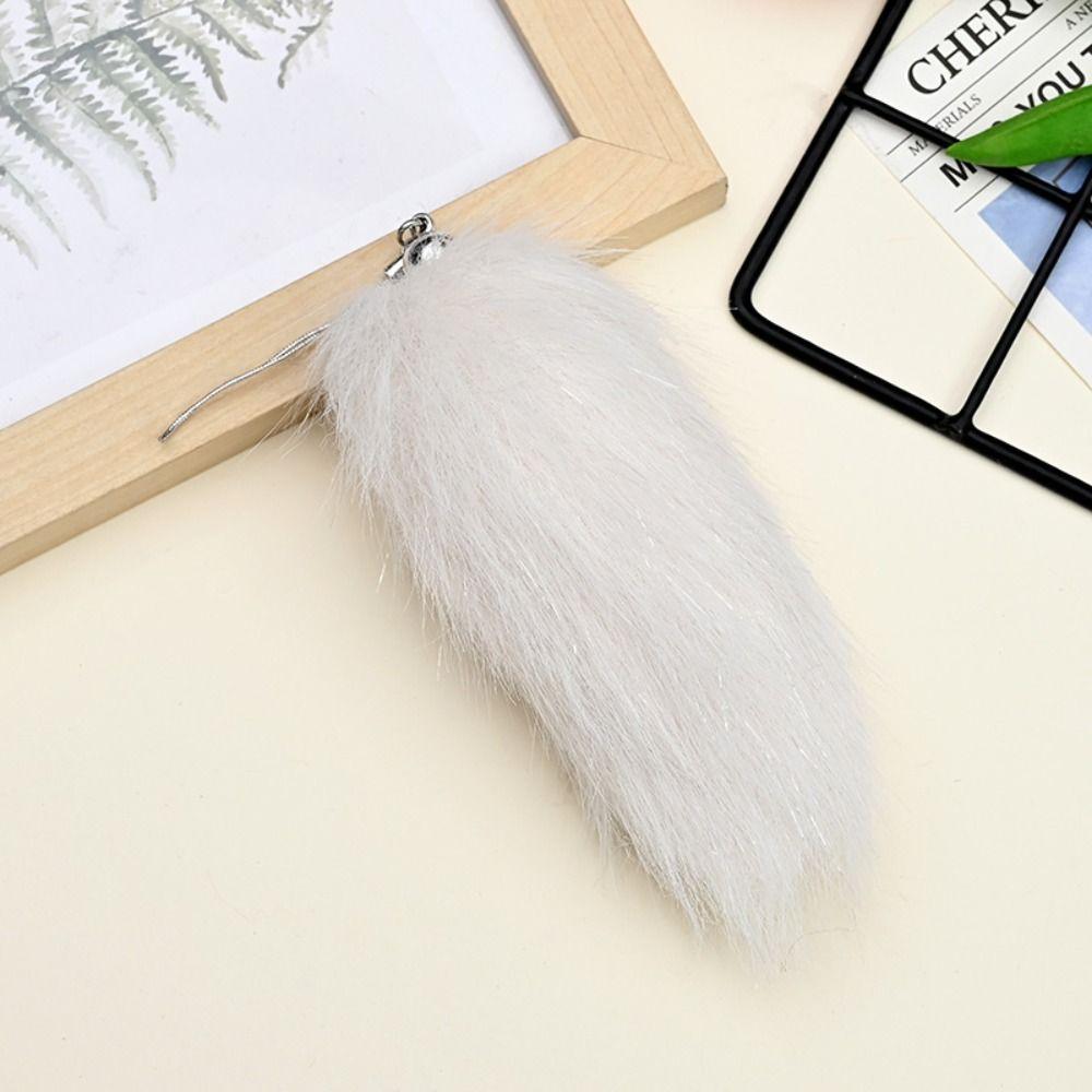 Backpack Plush Tail Keyring Key Holders Pompom Pendants Fashion Animal Tails Keychain  Car Charms