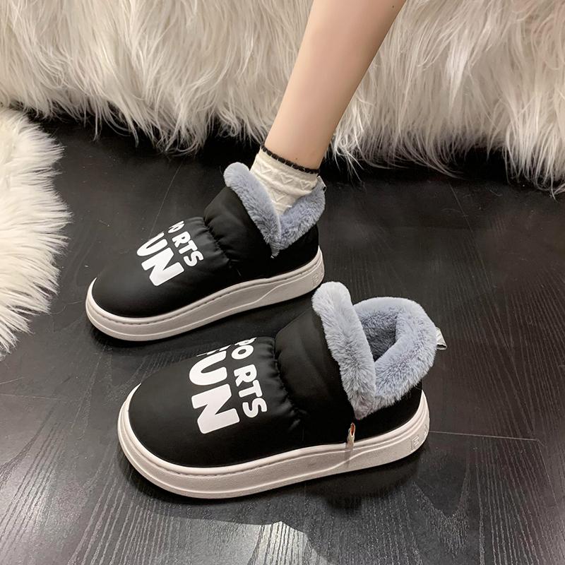 Módní ležérní sportovní dámské boty 2024 Nové zimní mrazuvzdorné a teplé dámské sněhule Vnitřní chlupaté bavlněné boty Zapatos Mujer