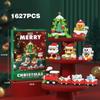 Regali di Natale Serie Micro Blocchi da Costruzione Babbo Natale Renna Puzzle Mattoncini da Assemblare Decorazione da Tavolo Giocattoli Bambini