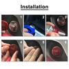 Real Dry Carbon Fiber For Cadillac XT4 XT6 CT5 Corvette C8 GMC Sierra Yukon XL Engine Start Stop Button Trim Decoration Interior