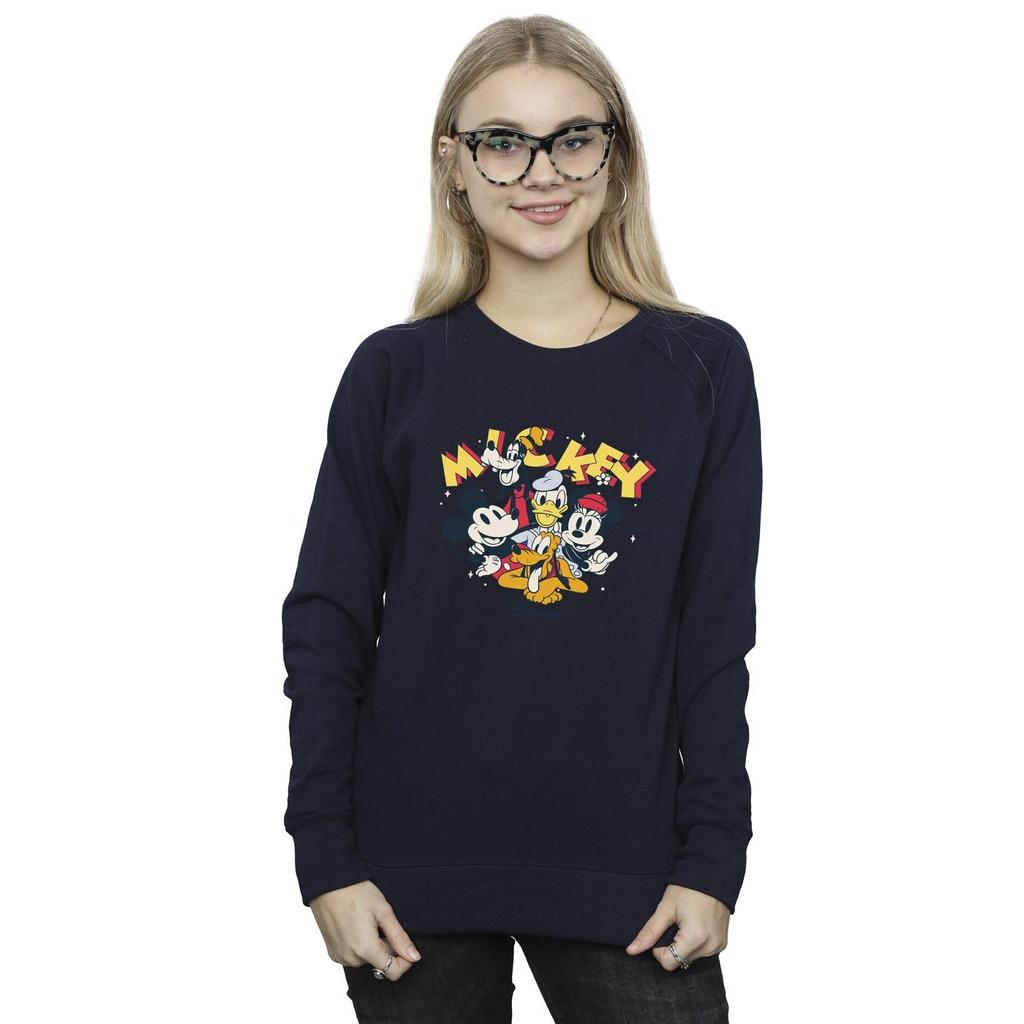 Disney Womens/Ladies Mickey Mouse Group Sweatshirt