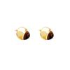 Korean retro leopard print pearl double-sided earrings women's light luxury atmospheric studs, unique and beautiful earrings