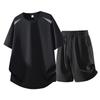T-shirt à manches courtes en soie glacée Costume à manches courtes en soie glacée pour homme T-shirt sportif décontracté à manches courtes élastique et frais pour homme