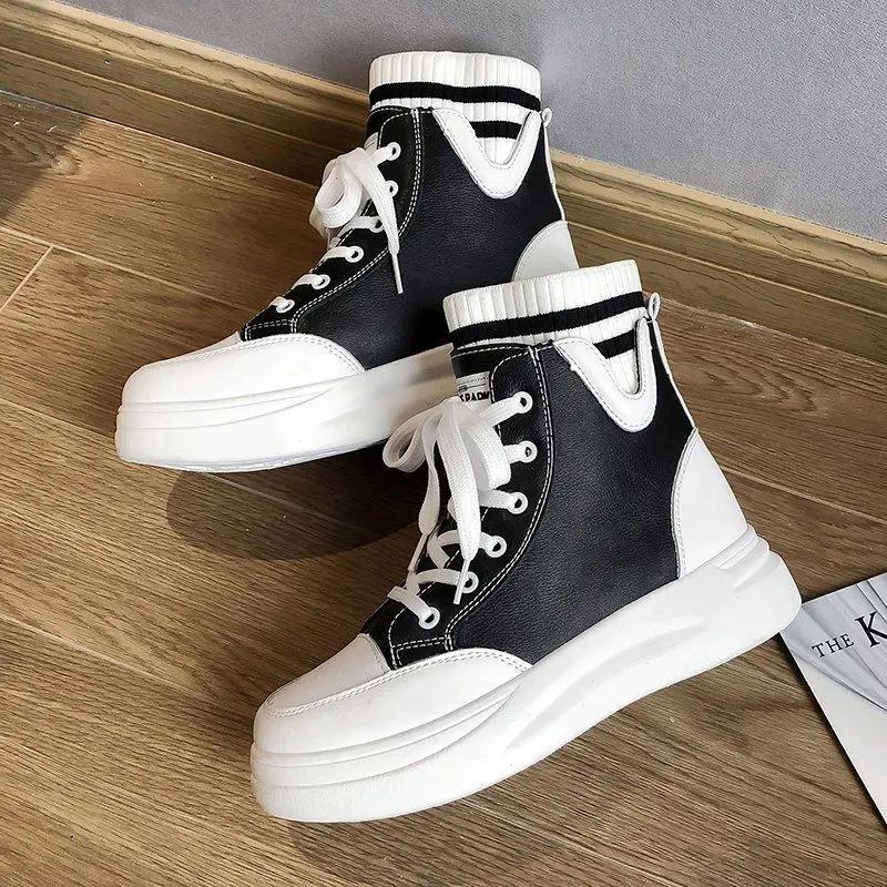 Fashion Booties Chunky High Platform Female Short Shoes Autumn Spring 2024 Designer Luxury Sale Trend Quality New In Women's Ankle Boots