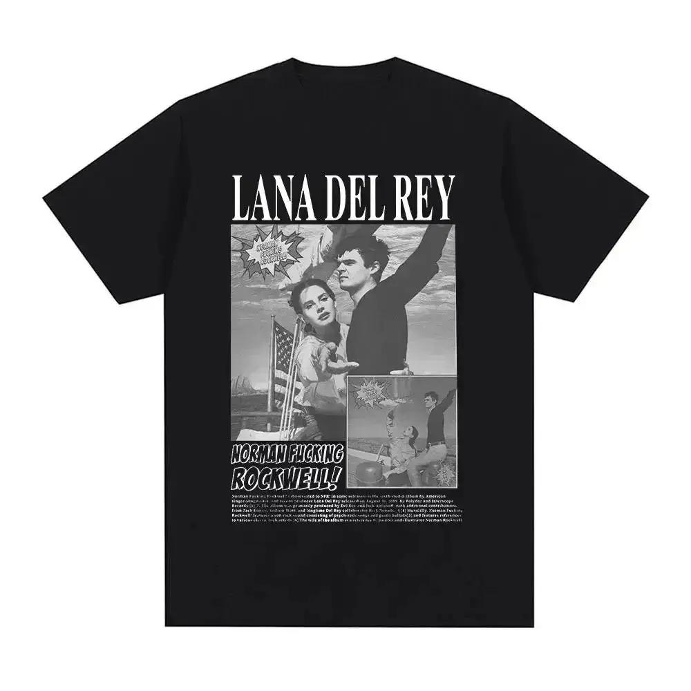 Lana Del Rey Iconic Vintage Portrait Graphic Print Oversized Streetwear Y2K Aesthetic Singer Fan Merch T-Shirt Top for Lana Del Rey Fans Music Lovers