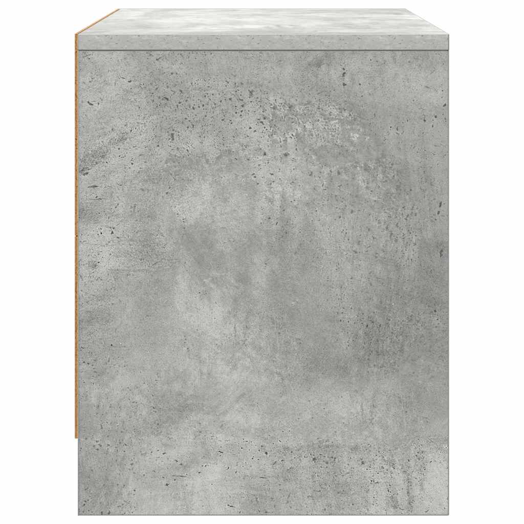 Nightstand Concrete Gray 45 X 34 X 44.5 Cm Engineered Wood