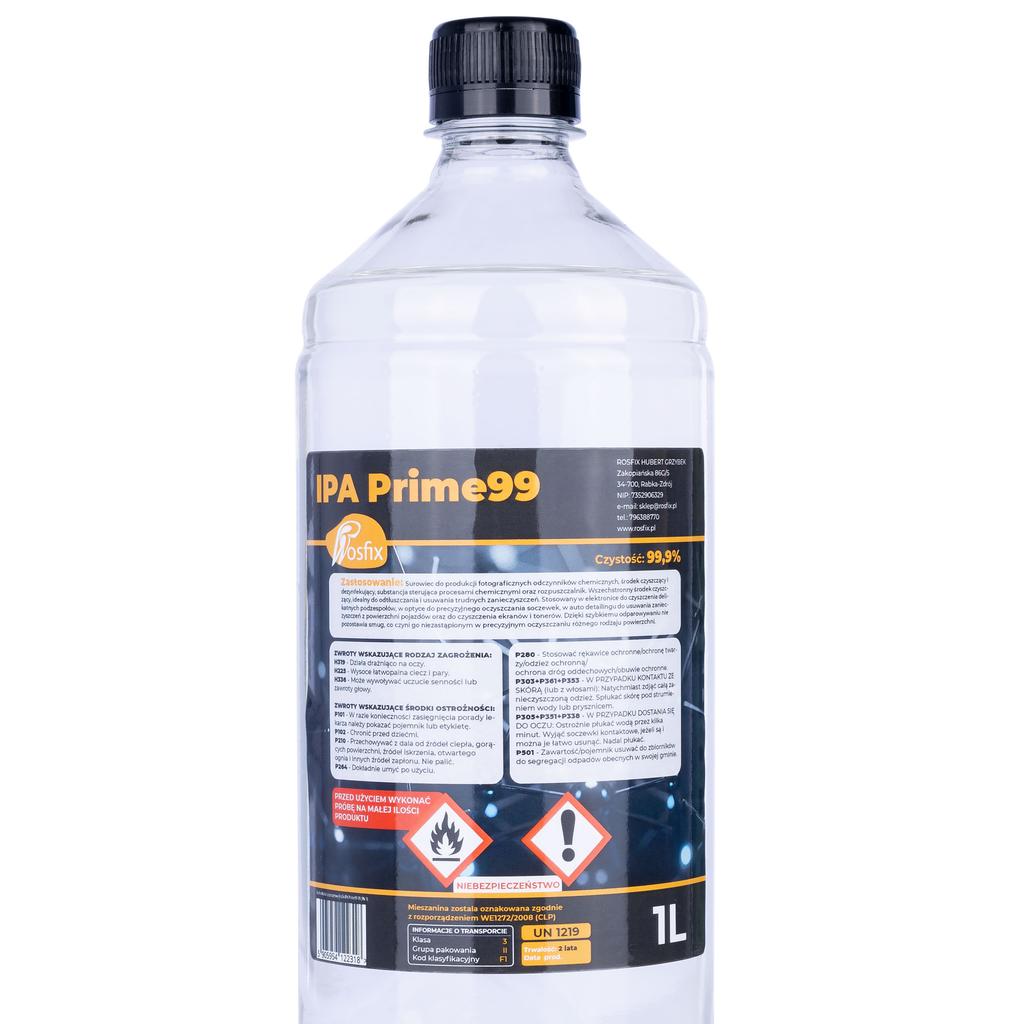 Rosfix Alkohol Izopropylowy IPA Prime99 99,9% 1L – Wysoka Czystość Do Czyszczenia | Szybkie Oparowanie | Bezpieczny Dla Materiałów
