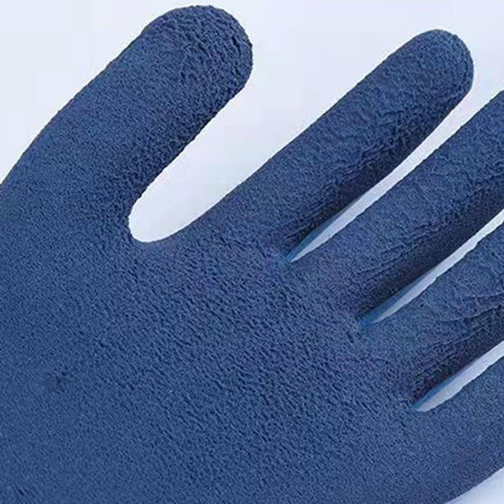 Waterproof Work Safety Gloves Wear-Resistant Thickened Thermal Gloves Rubber Anti-Slip Grip Full Finger Gloves Worker Builder