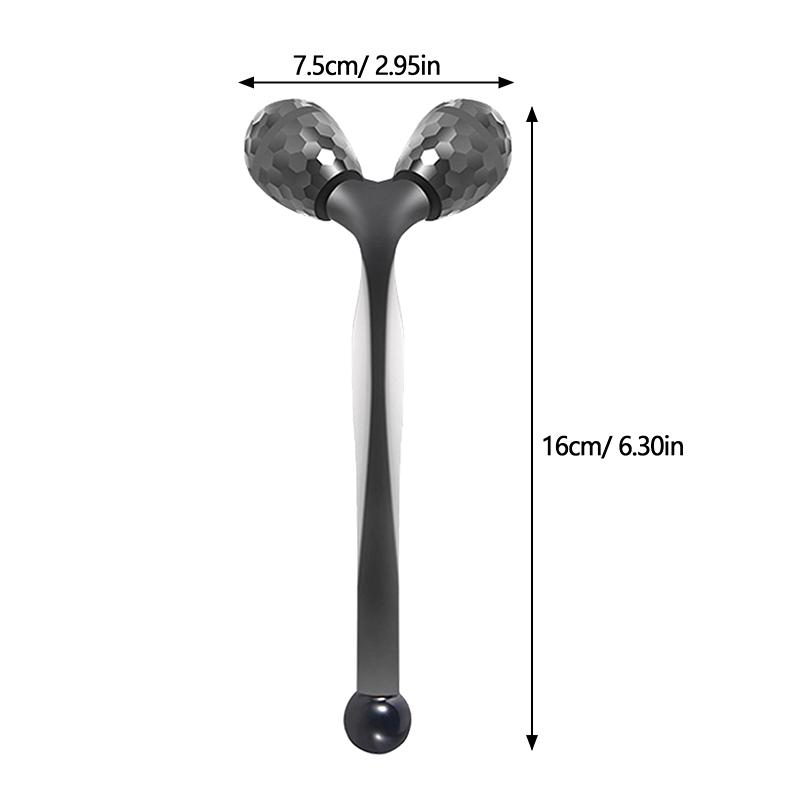 Manual Roller Massager Face Magnetic Massager Lift Face Roller Massager Y Shape Body Massage Tool Skin Care Tools Neck Massager