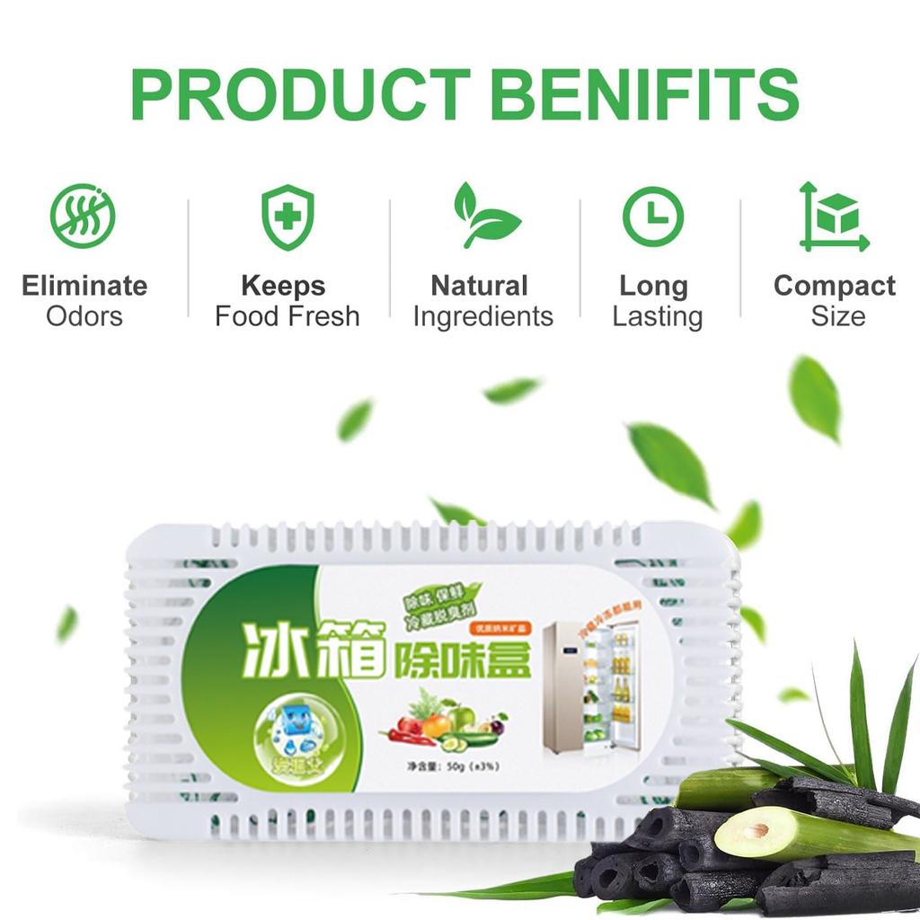 Refrigerator Deodorization Box Activated Carbon Adsorption Odor Moisture Preservation Box Suitable For Refrigerators Freezers
