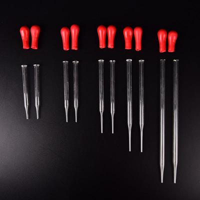 2 st Gummihuvade Glaspipetter Droppare Laboratorieglasredskap För Veterinärmedicinsk Test