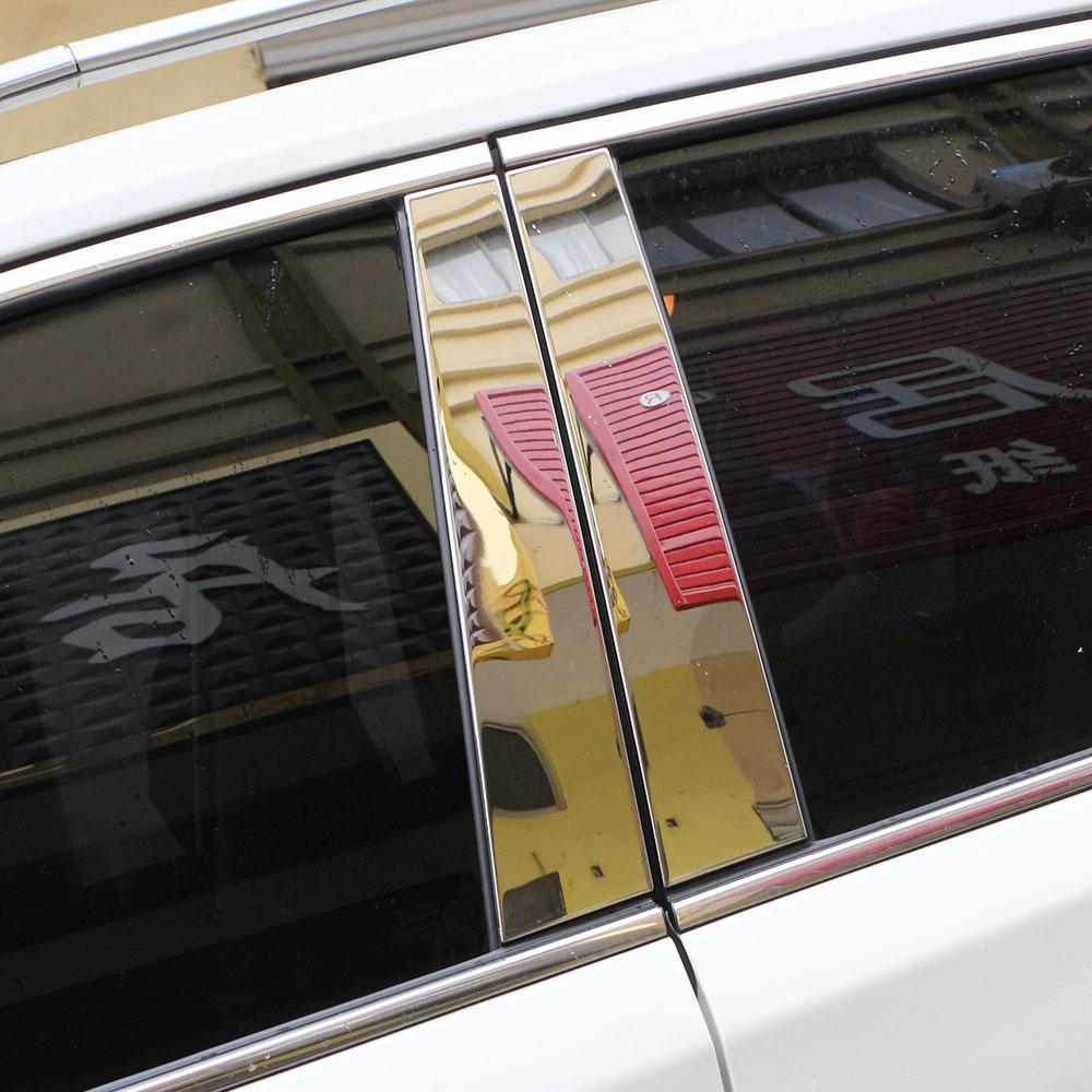 Autozubehör für Nissan Rogue X-Trail XTrail T32 2014-2025 Edelstahl Türfenster Säulenverkleidung Zierleiste Aufkleber