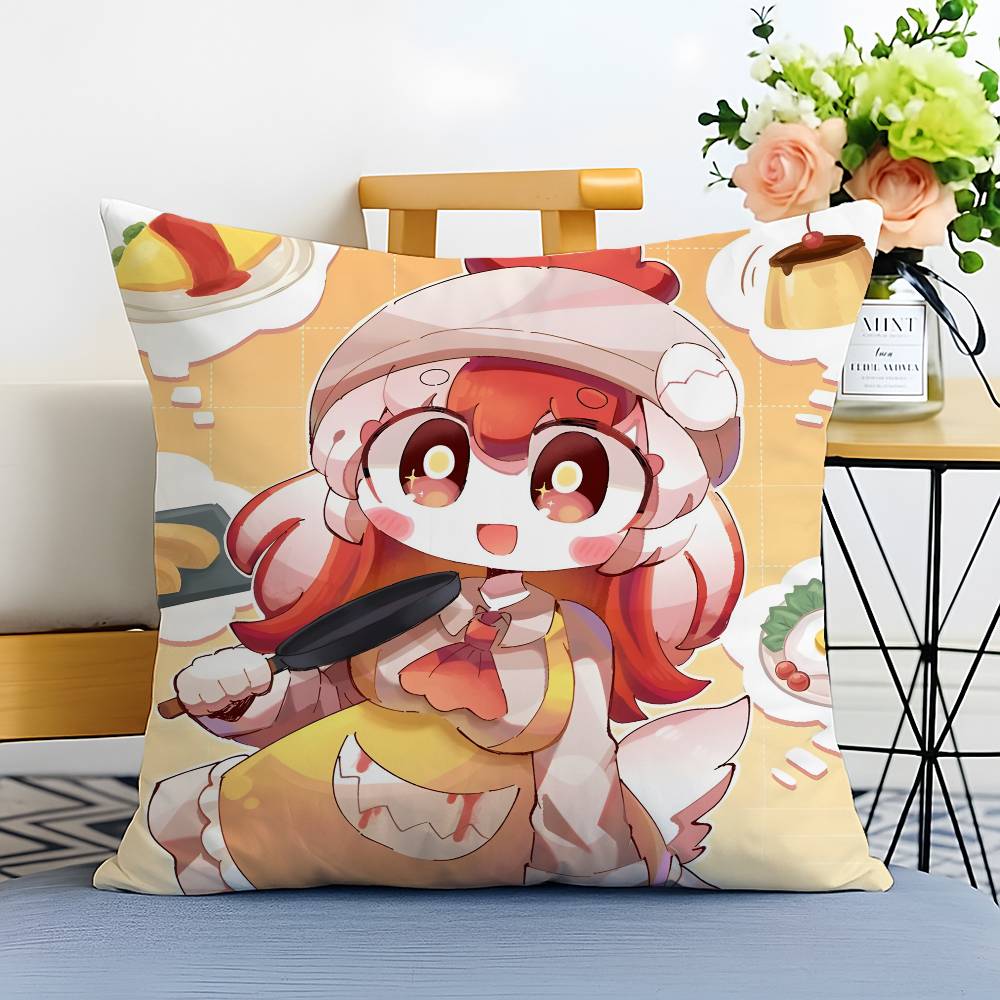 

Аниме S-Shippuu Ninsatsu Waraninja-MT Наволочка С принтом Матовый флис Подушка На ощупь как детская кожа Экологически чистый Сублимационная печать 12x12Inch