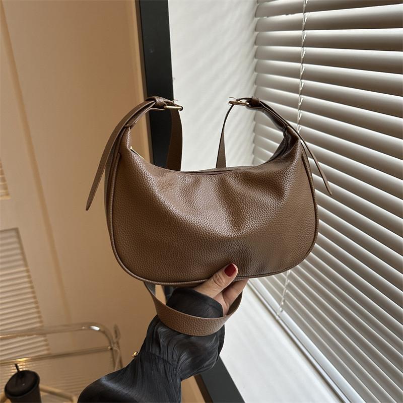 Fashionable Casual Shoulder Bag For Women 2023 Stylish Pu Leather Crossbody Bag With Polyester Lining