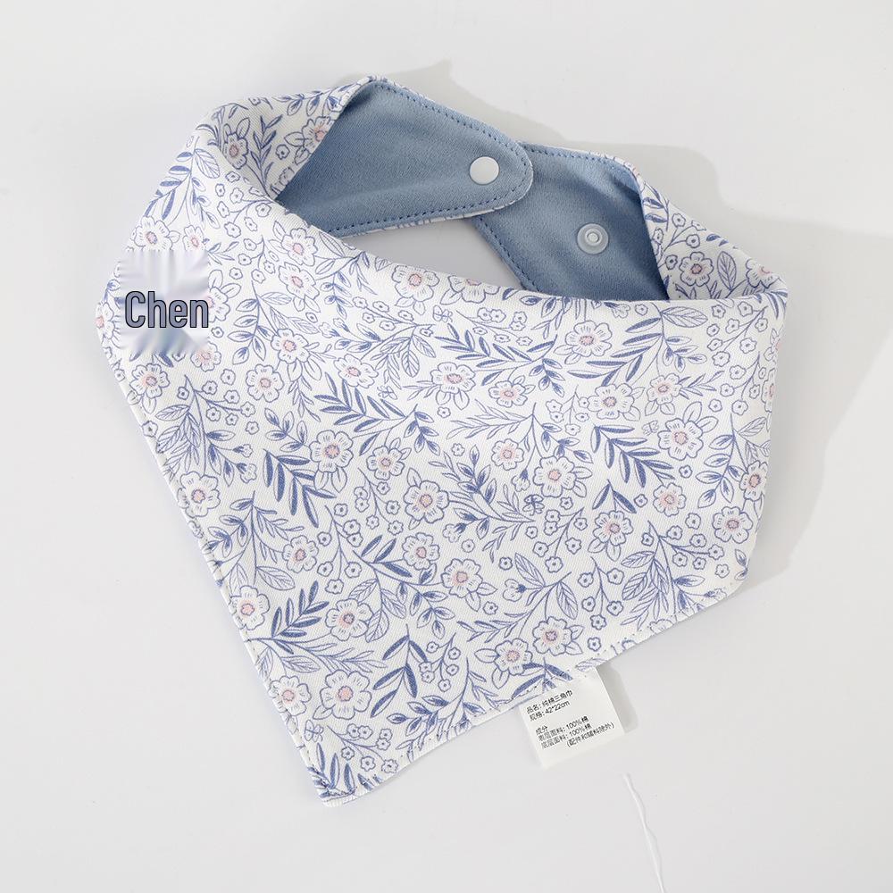 Korean Style Cotton Baby Bib - Double-Sided & Versatile for 0-2 Years