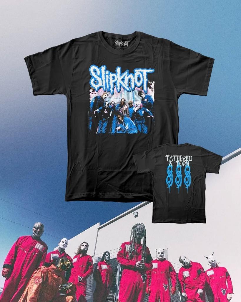 Slipknot Heavy Metal Band Grafisk T-shirt Herr Dam Sommar Bomull Överdimensionerad Streetwear Kortärmad Mode Retro T-shirt Kläder