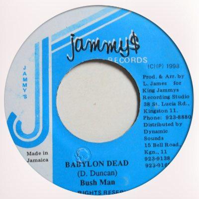

7inch Record BUSH MAN - Babylon Dead NONE JAMMYS 1998 Jamaica Reggae, Ska & Dub Used