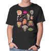 Unisex Crew Neck T-Shirt We Love Aliens Graphic Short Sleeve Casual Tee