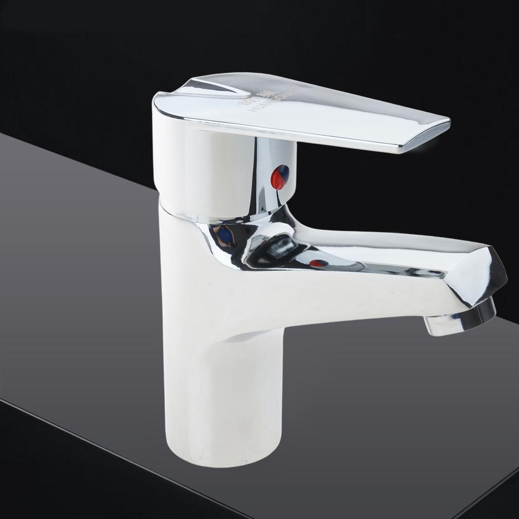 Elegant Chromes Bathroom Sink Faucet with Smooth Ceramics Mixing Systems and Convenient Pull Rod Household Use