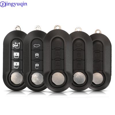 Jingyuqin Pouzdro na klíč dálkového ovládání Kryt pro Fiat 500 Panda Punto Bravo Doblo Peugeot Boxer Citroen Relay Fiat Ducato Lancia Musa