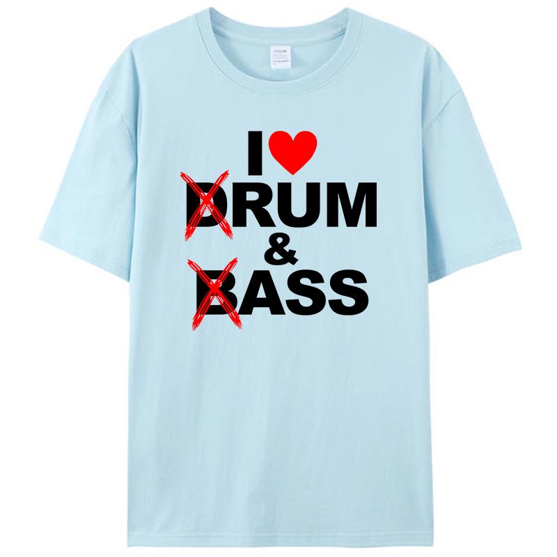 Ich liebe Drum & Bass Liebhaber Rum & Hintern Lustiges Damen Herren T-Shirt Kleidung T-Shirts Grafik Vintage Oberteile Neuheit Geschenke