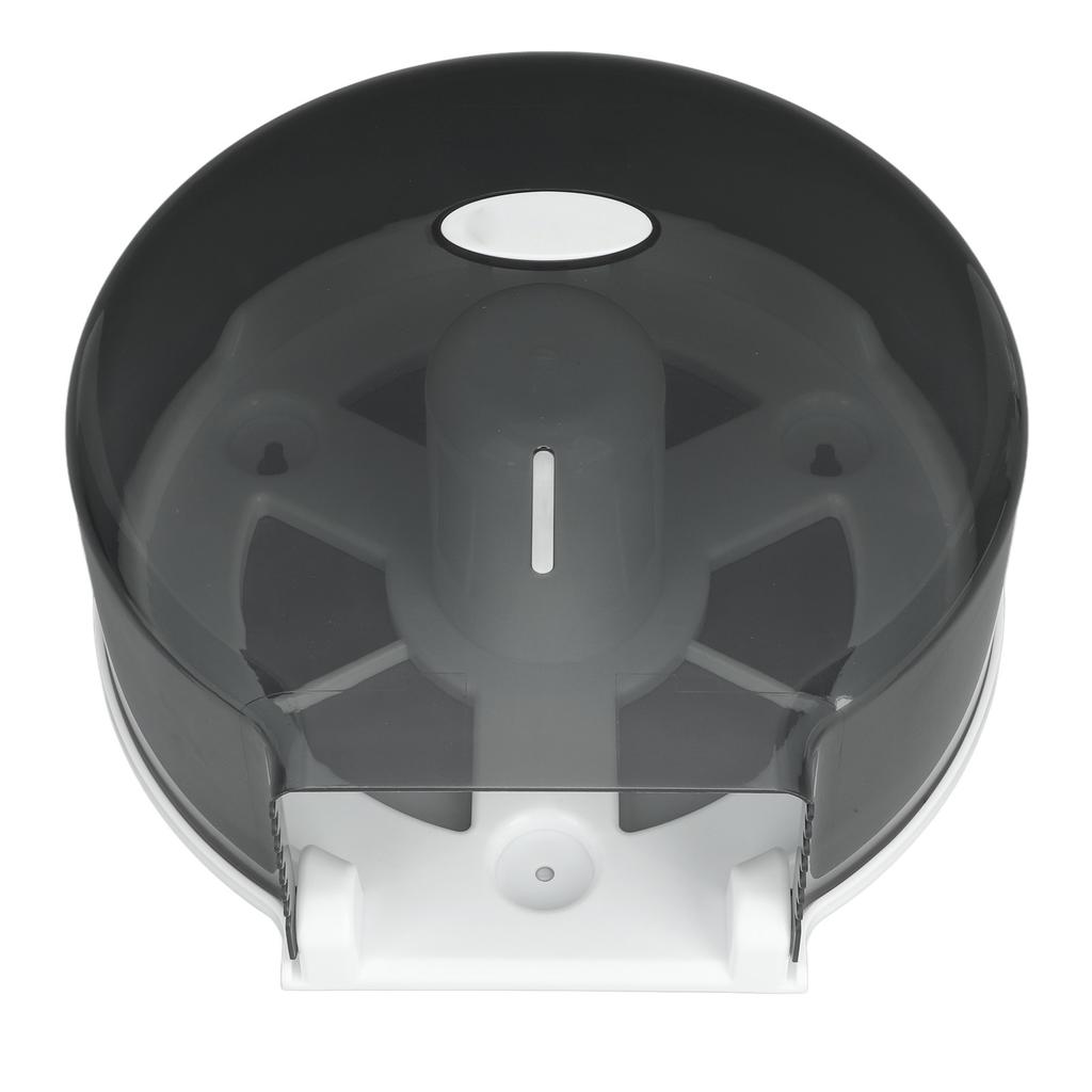 Single Roll Tissue Dispenser Jumbo Tissue Dispenser Toilet Paper Roller for Hotel Bar Transparent Black